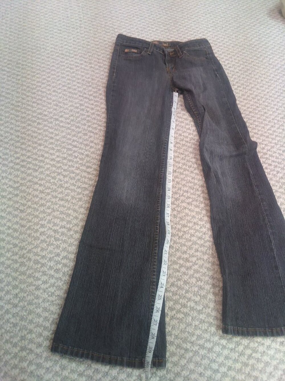 Vintage Y2K l.e.i jeans eDENIM >00/01 sz: 3 juniors low-rise - Picture 3 of 6